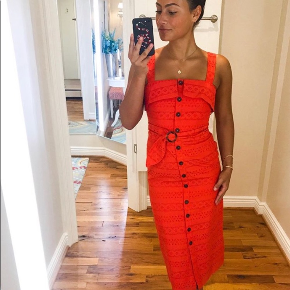 Shoshanna Albi Button Front Dress